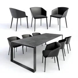 Gravelli table zanotta chair